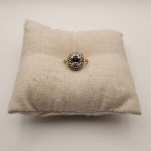 14K Gold Alexandrite Ring – Size 7 – 5.5g – Color Change Gemstone